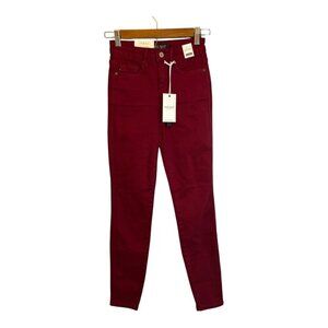 Judy Blue Women's Skinny Jeans in Burgundy